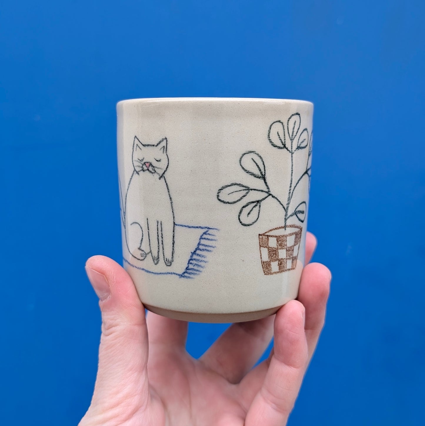 šálka mačička a rastlinky_240ml