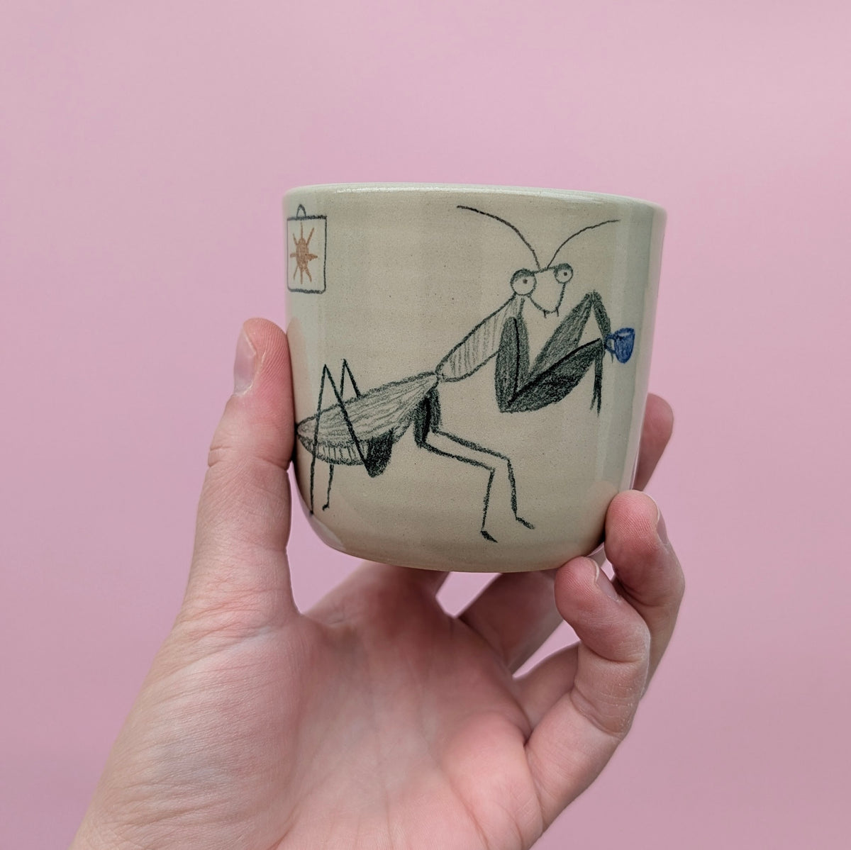 Šálka modlivka a zelený čaj_220ml
